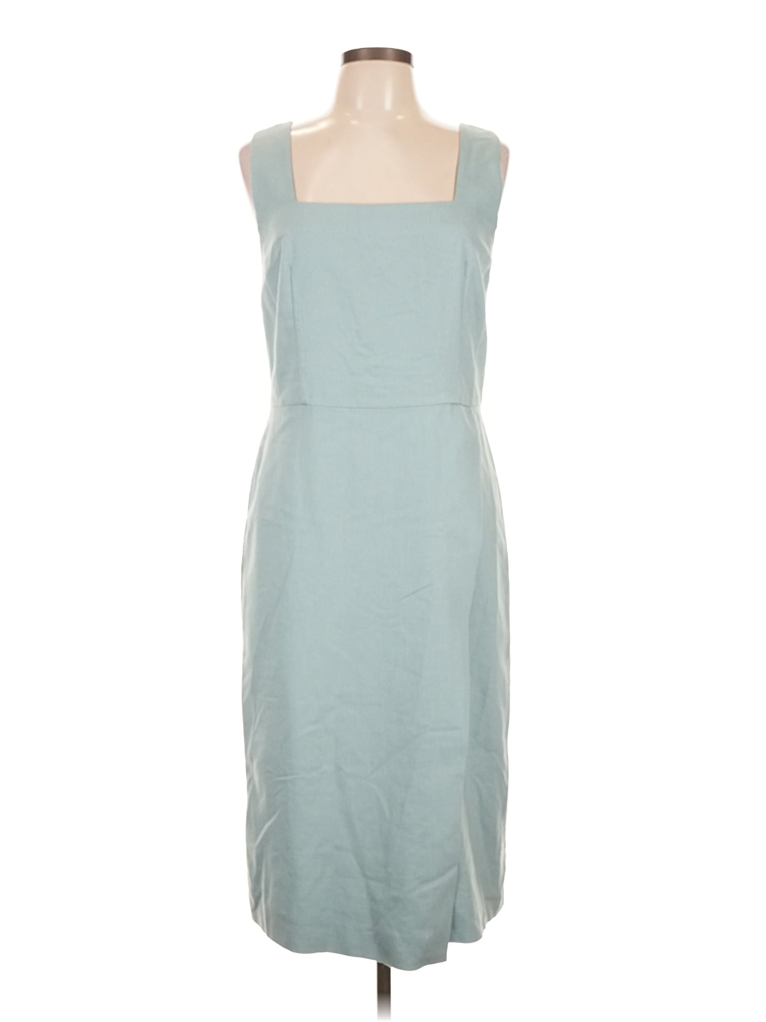 Ann Taylor 女装绿色休闲吊带连衣裙 8 Tall 全新带标